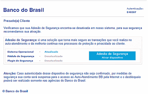 Falsa Analise De Segurança BB