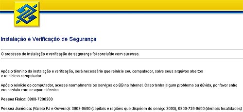 Falsa instalação de segurança Falsa instalação de segurança