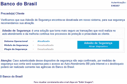 Fakso Informativo De Seguranca Banco Do Brasil