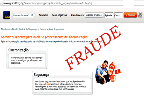 Comunicado Digital Itaú - aviso importante!. Página clonada
