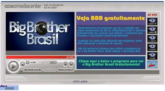 Falsa mensagem do Big Brother Brasil instala trojan.