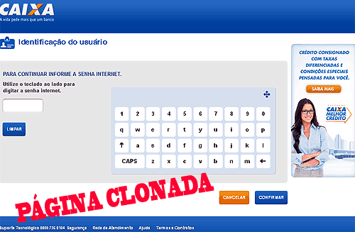 Falso Comunicado Importante rouba dados do cliente da Caixa Falso Comunicado Importante rouba dados do cliente da Caixa