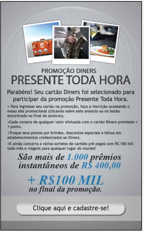 Falsa promoção Diners club