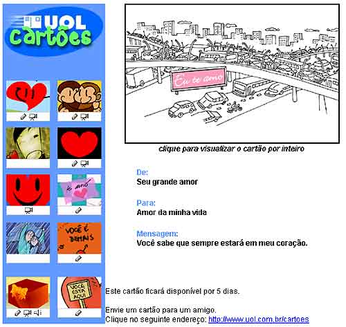 Falso cartão UOL
