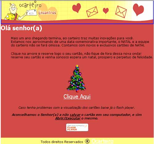 Falso cartão O Carteiro