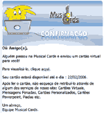 Falso Musical Card