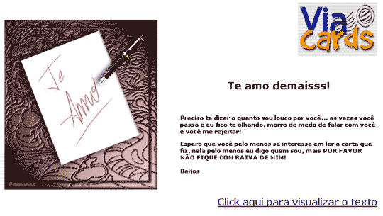 Falso cartão ViaCards.
