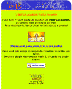 Falso cartão Virtual Cards