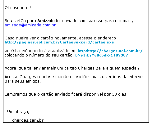 Falso cartão Vox Card