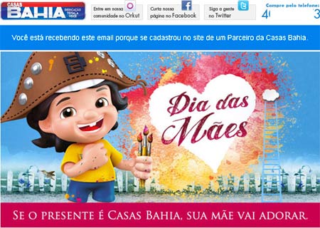 Spam enviado pela Casas Bahia Spam enviado pela Casas Bahia