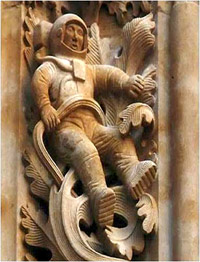 Astronauta na catedral de Salamanca