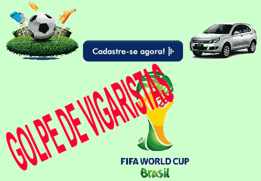 Falsa promoção Promocao Cielo e Voce na Copa 2014