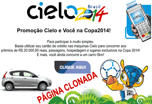 Falsa página Ciela rouba dados do cliente Falsa página Ciela rouba dados do cliente