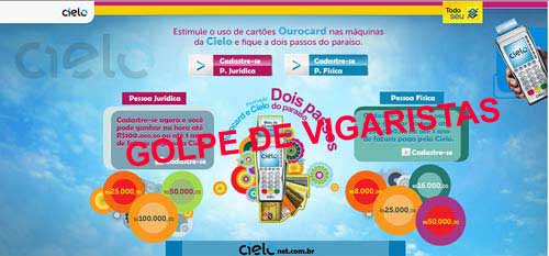 Falsa promoção Cielo Ourocard