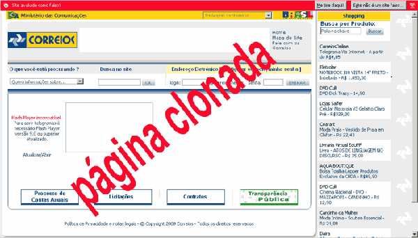 Página clonada