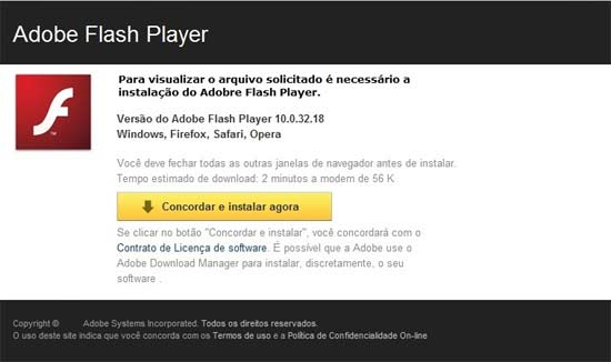 Falso vídeo instala cavalo de troia 