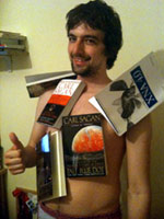 Homem magnético, livros pegajosos