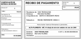 Recibo de Pagamento. 
