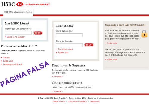 HSBC BANK BRASIL. HSBC BANK BRASIL. Número iToken inválido