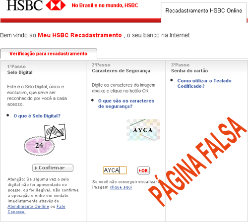 Relações de Segurança HSBC BRASIL. Relações de Segurança HSBC BRASIL.