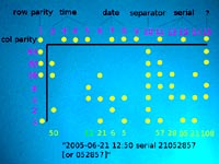 Pontos de identificação da impressora Xerox DocuColor