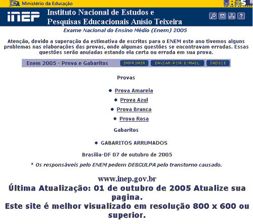 Exame do INEP/ENEM