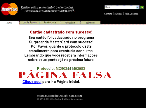 Página clonada
