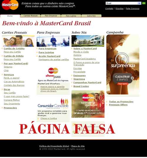 Página clonada