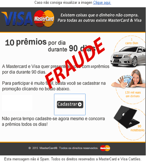 Golpe da página clonada