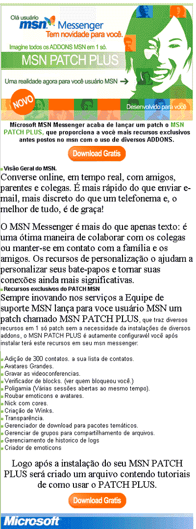 Falso MSN Messenger