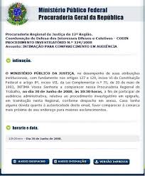 Intimação Procedimento Investigatório