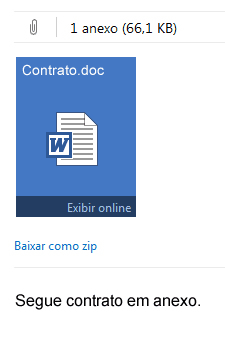Segue o contrato em anexo