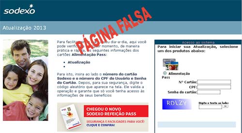 Atualização de dados Sodexo é golpe de vigarista. Atualização de dados Sodexo é golpe de vigarista.