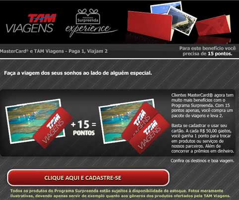 Falosa promoção Tam Mastercard