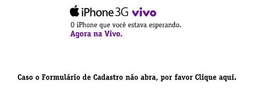 Falsa página da Vivo