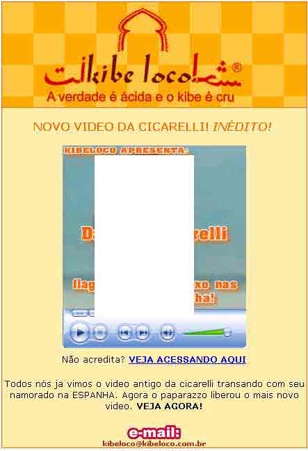 Daniela Cicarelli: falso vídeo instala trojan horse (cavalo de tróia)